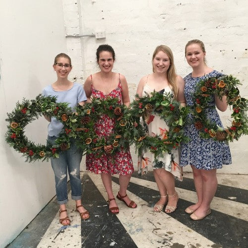 Christmas Wreath making Workshop 2016