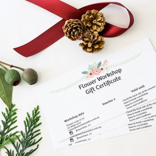 Flower workshop gift certificate