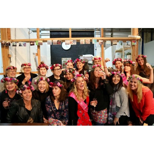 Hens party flower crown workshops