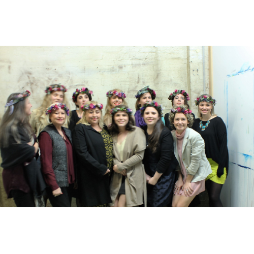 Chloe's hens flower crown workshop