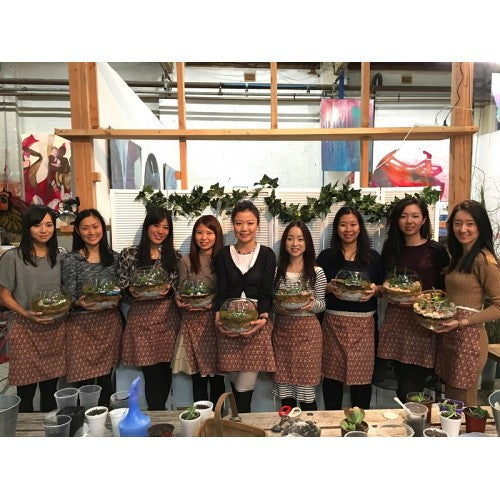 Chloe's Terrarium Hen workshop at the Space