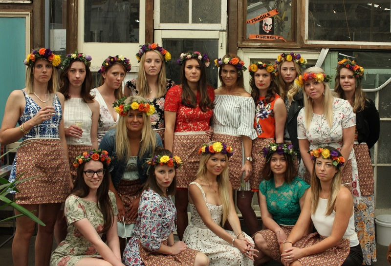Floral halo workshop for Laura