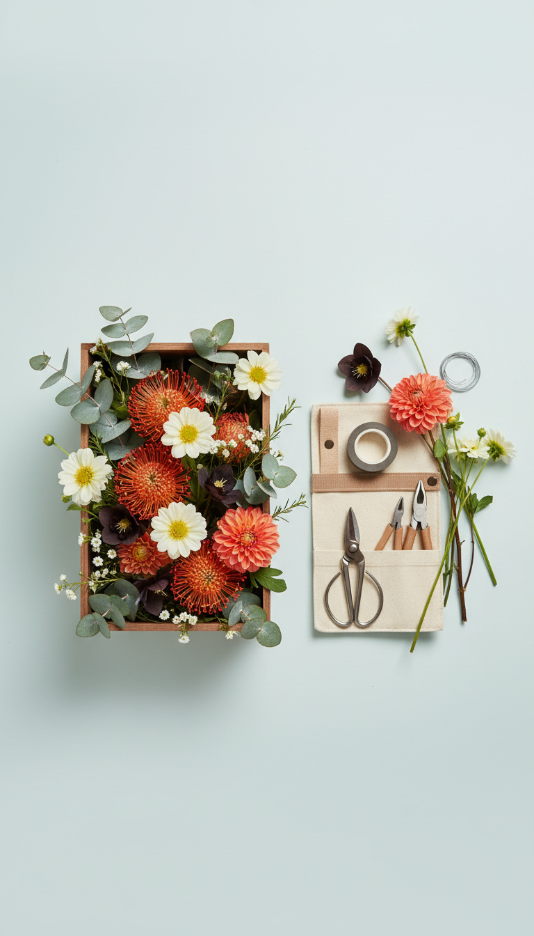 Seasonal Exotic Florals Presentation Box